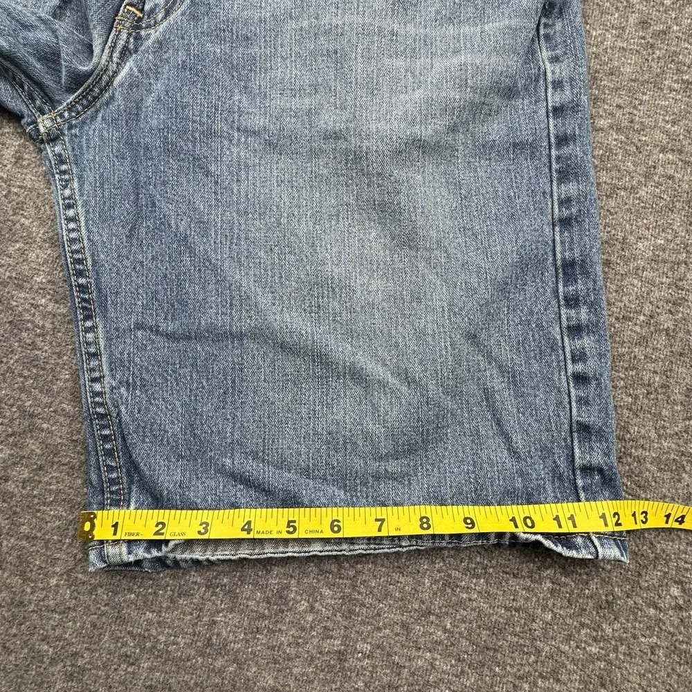 Levi's 569 Denim Jean Shorts Mens 36x11 Blue Loose Straight Baggy Loose Vtg Jort